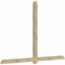 Ekena Millwork Eugene Rough Sawn Timber Gable Bracket, Douglas Fir, 108"W x 72"H x 4"D x 4"F, 16/12 Pitch GBW108X72X0404EUG00RDF - alternate 5